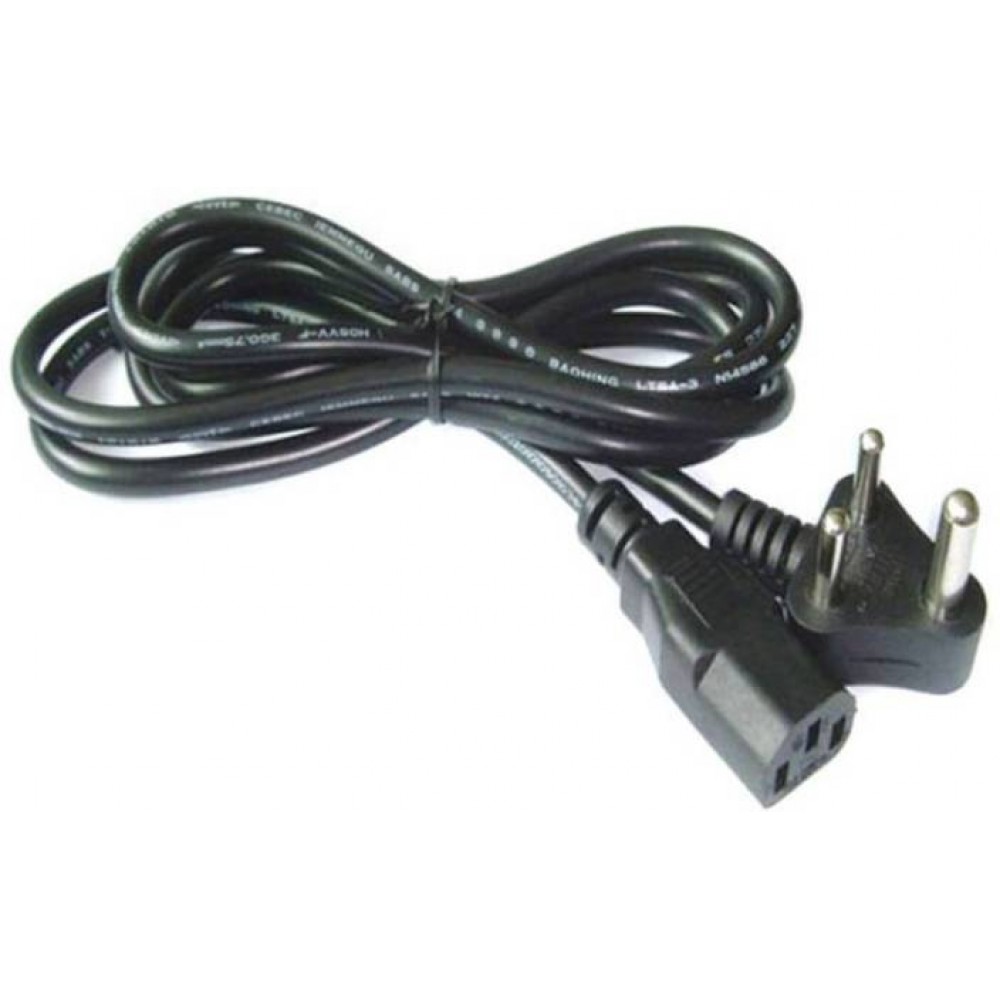 Power Cable 1.5 Mtr for Monitor/CPU/PC/Computer/Printer/Desktop/Smps 