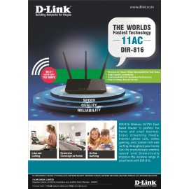 D-Link DIR-816 Wireless AC750 Dual Band WAN Router 