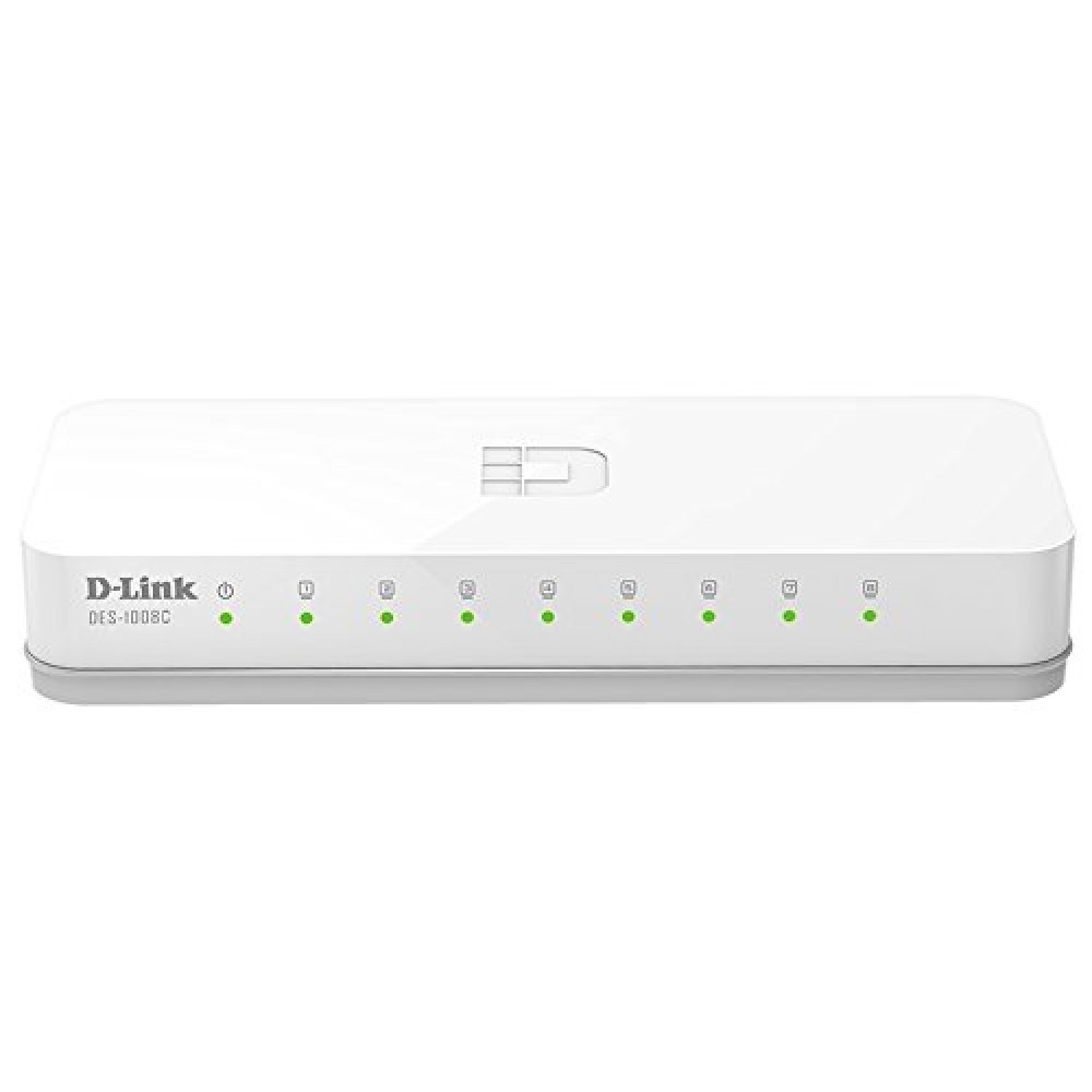 D-Link 8 Port Gigabit Ethernet Network Switch (DGS-1008C)