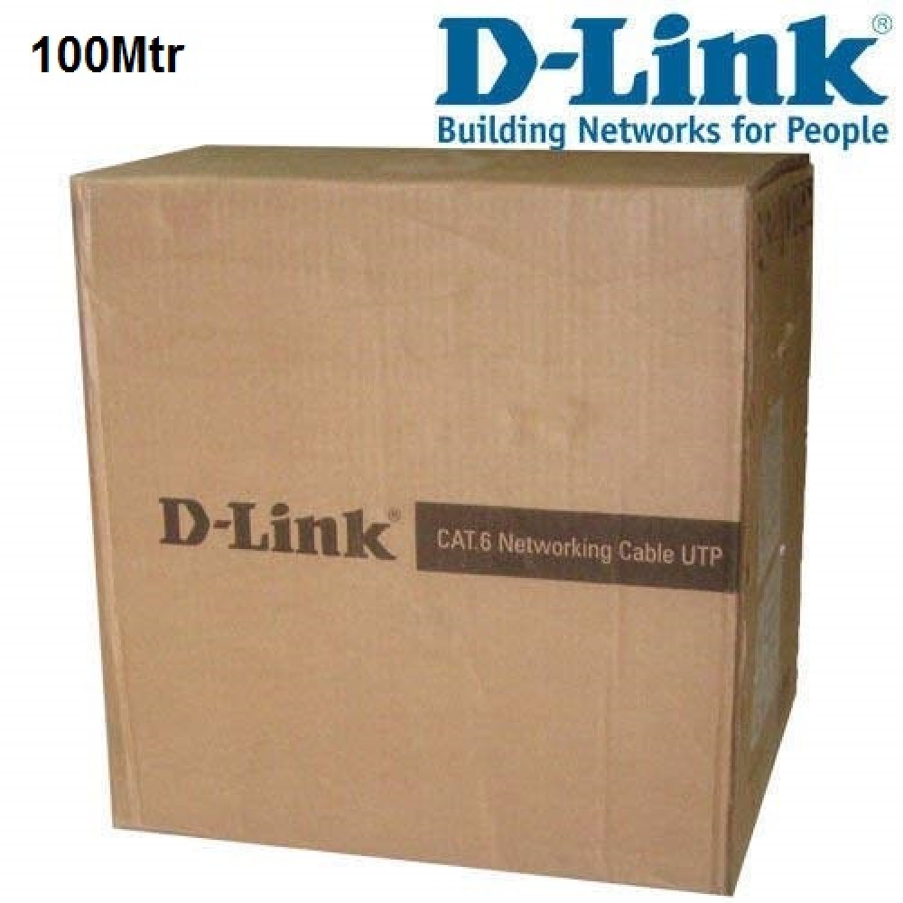 D-link cat6 100 mtr Ethernet 4 pair cable