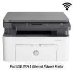 HP Laser MFP 136nw Multi-function Monochrome With Wi-fi Ethernet Network Printer (4ZB87A) Print-Scan-Copy