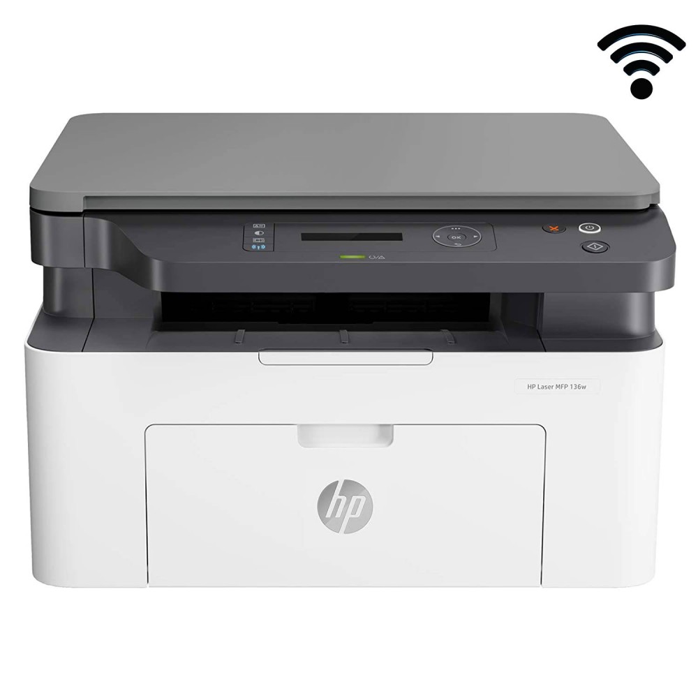 New HP Laser MFP 136w Multi-function Monochrome With Wi-fi Printer (4ZB86A) Print-Scan-Copy