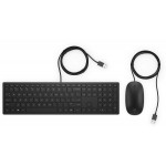 HP Pavilion 400 Wired Slim USB Keyboard and Mouse Combo (Black) - 4CE97AA
