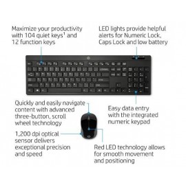 Hp 200 Wireless Keyboard & Mouse (Wireless Combo)