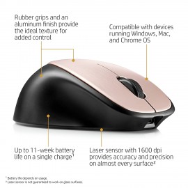 HP 500RG Envy Rechargeable Wireless bluetooth Mouse (Silk Gold) - 2WX69AA