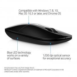 HP Z3700 Wireless Optical Bluetooth Black Mouse - 1AM57AA