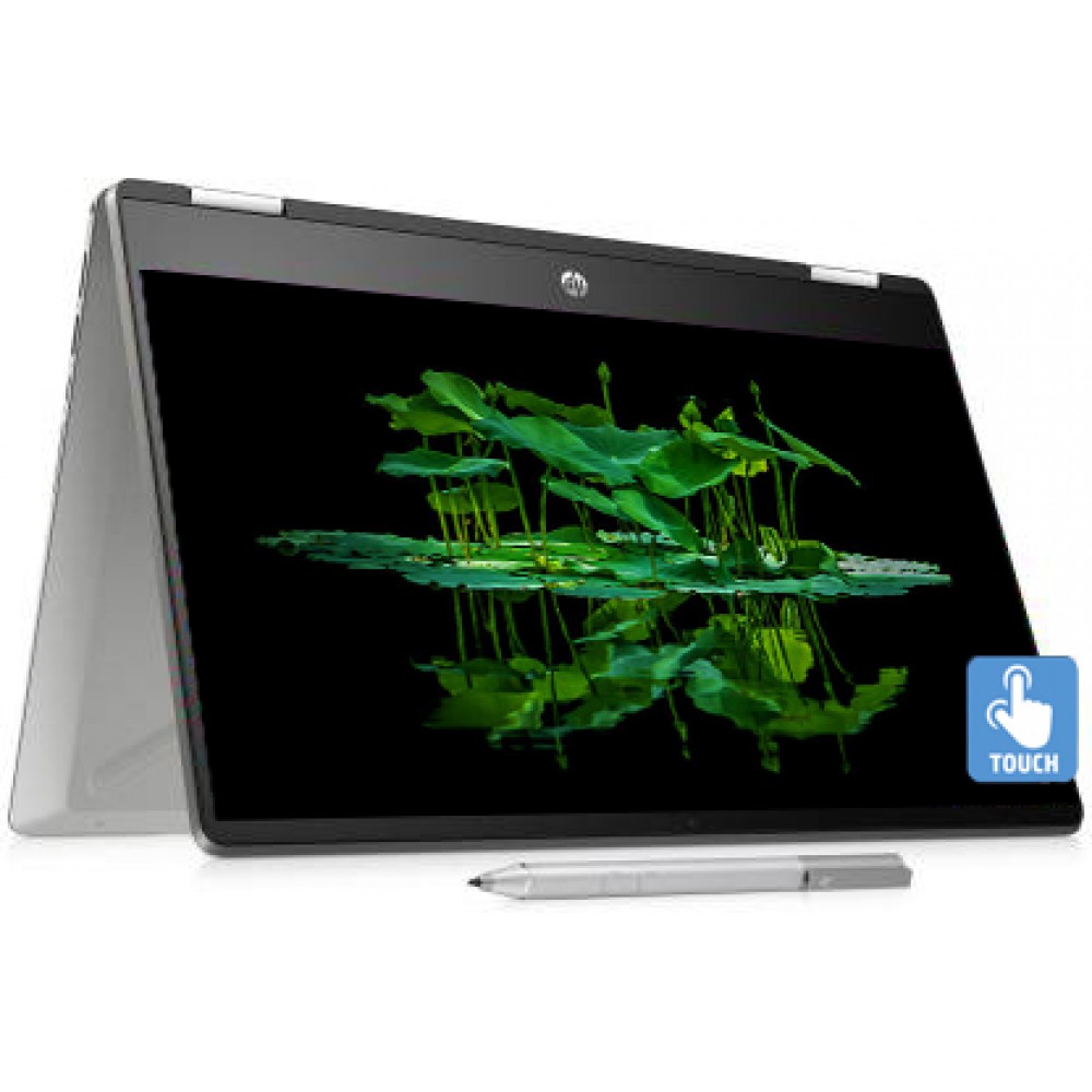 HP Pavilion x360 Core i3 8th Gen 14-inch Touchscreen 2-in-1 Thin and Light Laptop (4GB/256GB SSD/Windows 10/MS Office/Inking Pen/Natural Silver/1.59 kg), 14-dh0107TU
