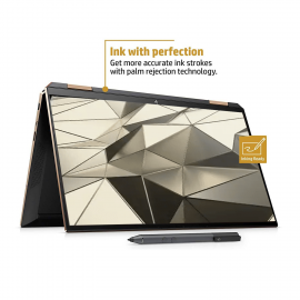 HP Spectre x360 Core i5 10th Gen 13-inch FHD Touchscreen Laptop (8GB/512 GB SSD/Windows 10/MS Office 2019/Nightfall Black/1.27 kg), 13-aw00211TU
