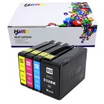 HIINK Compatible Ink Cartridge Replacement for HP 932 933 Ink Cartridges Used in HP OfficeJet 6100 6600 6700 7110 7610 7612 7620 Printer(Black, Cyan, Magenta Yellow, 4-Pack)