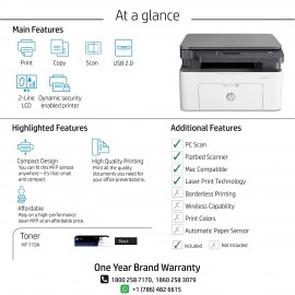 HP Laser 131a All-in-One Monochrome Laser Printer-4ZB92A