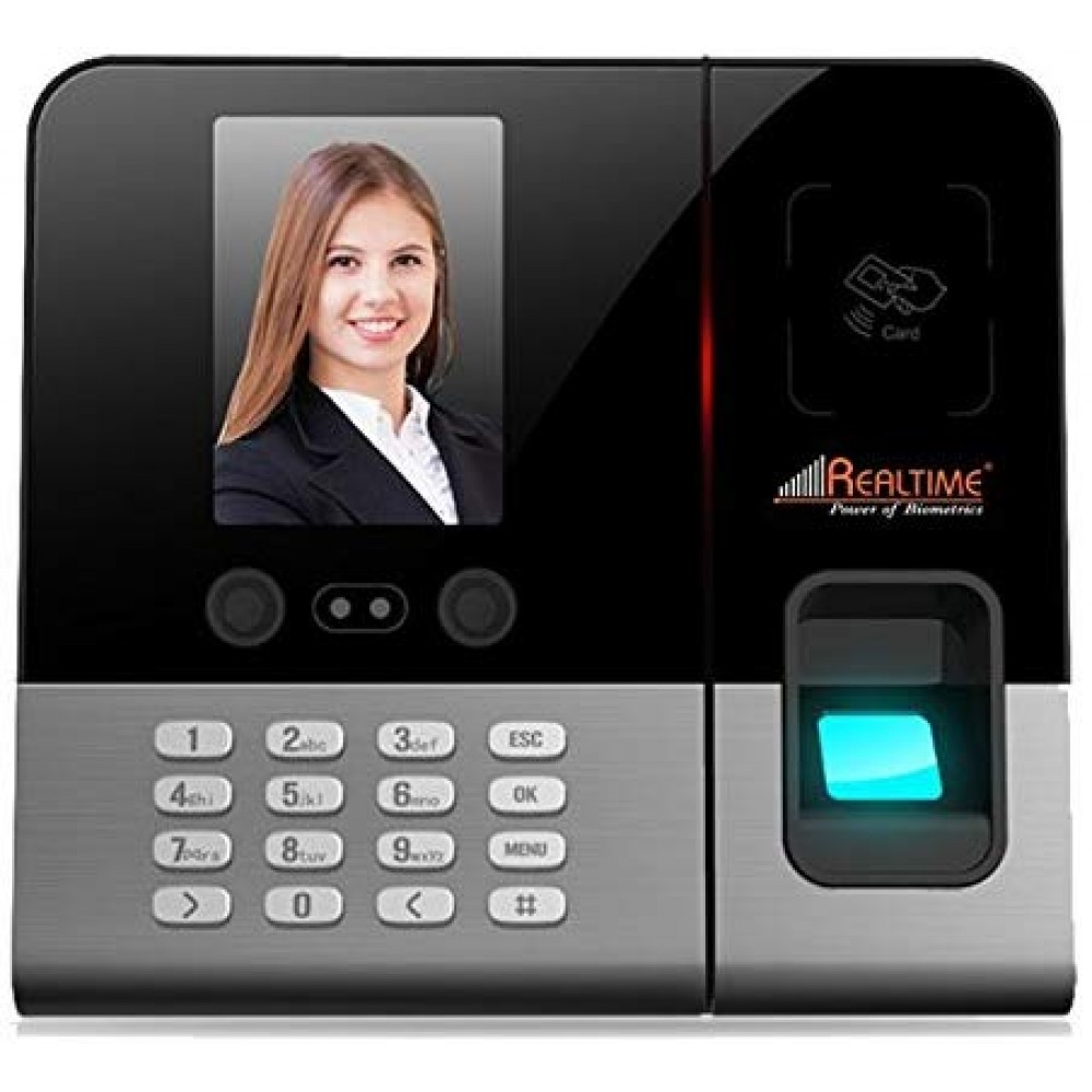 Real Time T52F Face and Finger Attendance System (Black, Standard Size)
