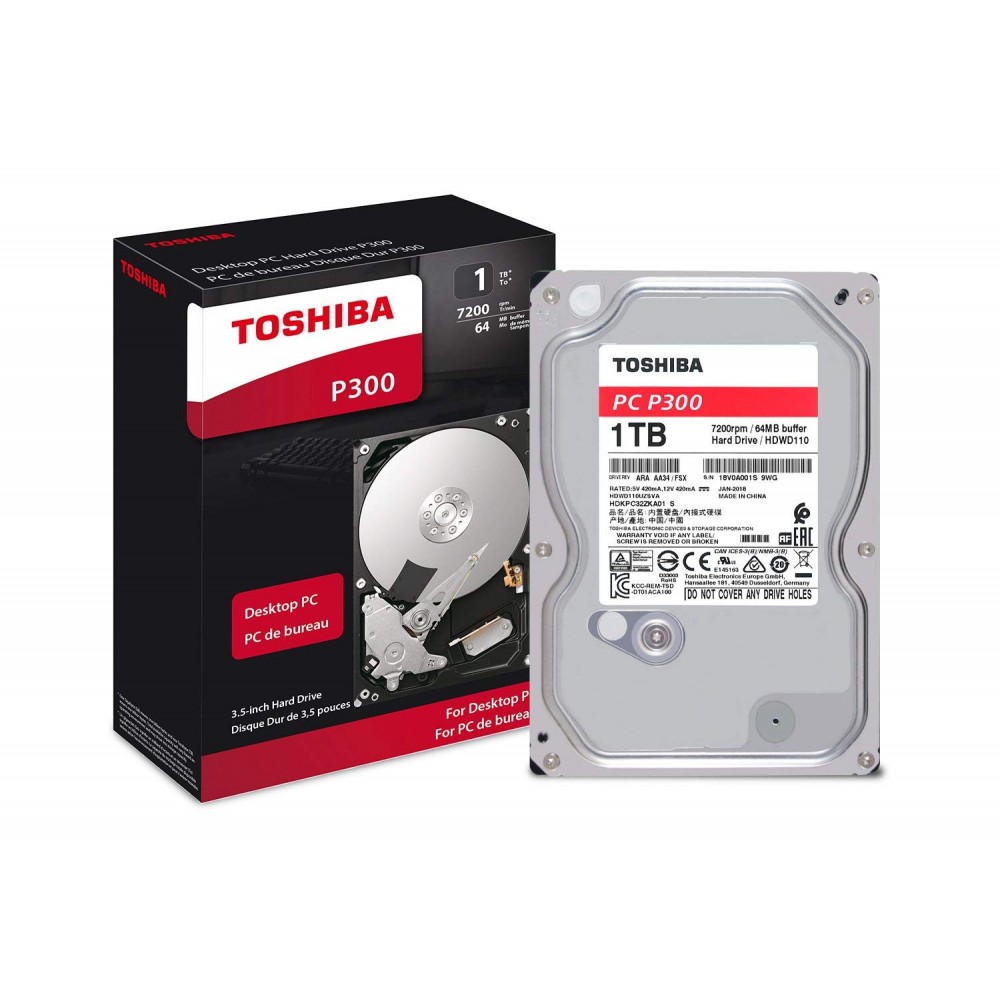 Toshiba 1TB Desktop Internal 7200 RPM Hard Drive