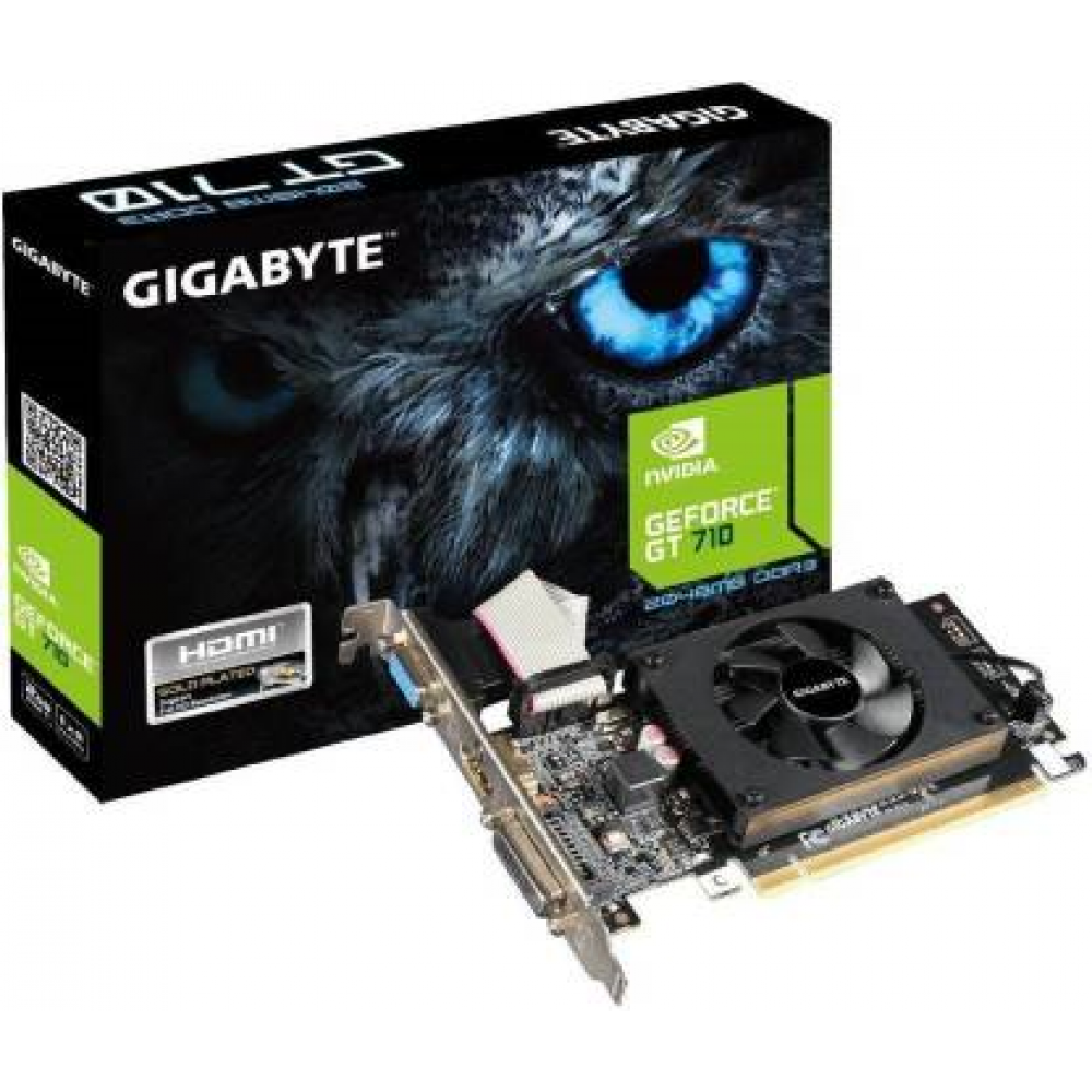 Gigabyte GeForce GV-N710D3-2GL 2GB DDR3 PCI-Express Graphics Card (Black)