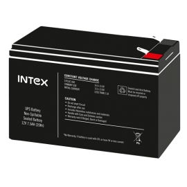 Intex UPS VRLA - DRY Battery 12Volt 7AH High Reliability
