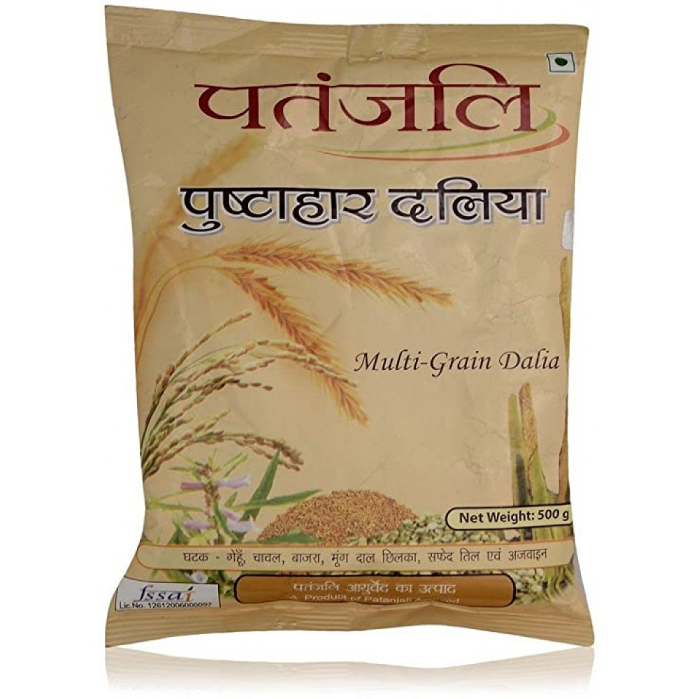 Patanjali Pushtahar Dalia, 500gm Natural original product Patanjali Pushtahar Dalia, 500gm Natural original product
