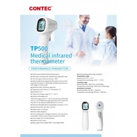 Contec IR Digital Thermometer (CE & FDA Approved, Contactless, Perfect for Home/Commercial Use)